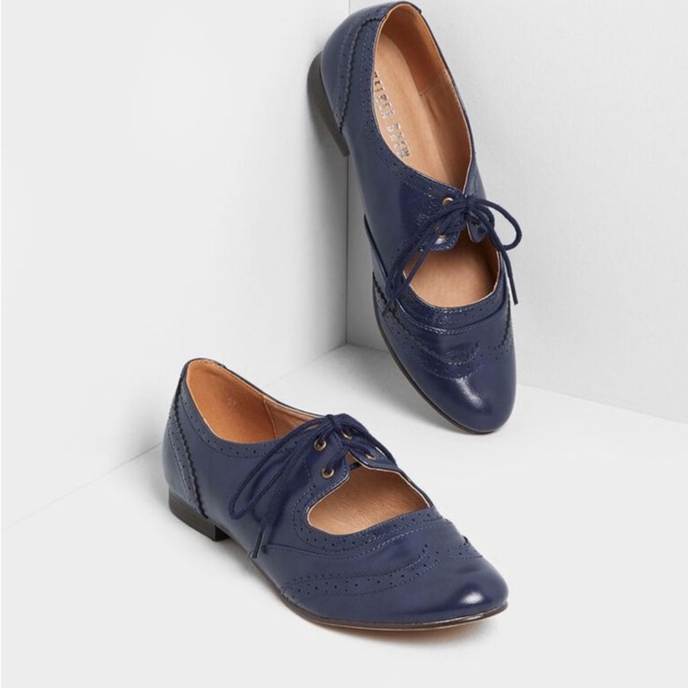 Chelsea crew Elegant Navy Women's Oxford Shoes 36